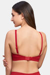 Intimacy Padded Non Wired Medium Coverage T-Shirt Bra - Fiery Red — thumbnail 3